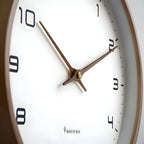 Wall Clock Silent Movement Natural Wood Finish