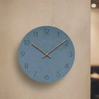 Wall Clock Silent Movement Nordic Design Walnut Wood Hands