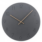 Wall Clock Silent Movement Nordic Design Walnut Wood Hands