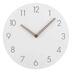 Wall Clock Silent Movement Nordic Design Walnut Wood Hands