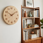 Wall Clock Silent Movement Rubberwood