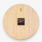 Wall Clock Silent Movement Rubberwood