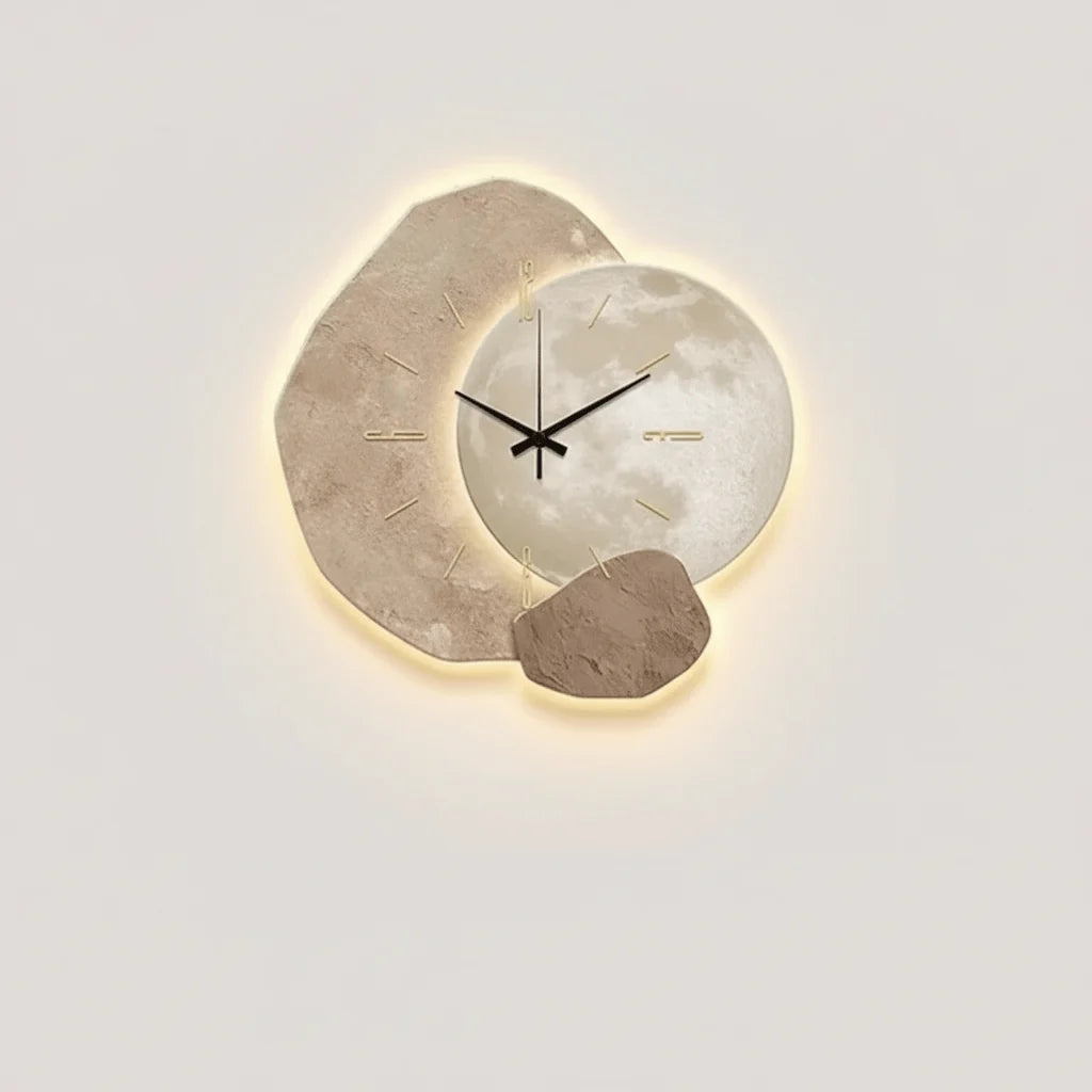 Wall Clock Silent Movement Scandinavian Design Easy-to-Read Dial