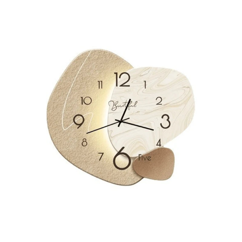 Wall Clock Silent Movement Scandinavian Design Easy-to-Read Dial