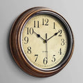 Wall Clock Silent Movement Solid Wood 30cm