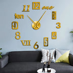 Wall Clock Silent Movement Unique Artistic Design
