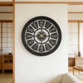 Wall Clock Silent Non-Ticking 3D Iron Frame