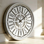 Wall Clock Silent Non-Ticking 3D Iron Frame