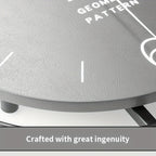 Wall Clock Silent Non-Ticking Easy-Read Numbers Iron Frame