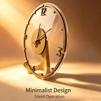 Wall Clock Silent Non-Ticking Wood & Acrylic 11.8 Inch