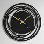 Wall Clock Silent Quartz 11.8 Inch Matte Black
