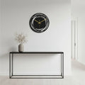 Wall Clock Silent Quartz 11.8 Inch Matte Black