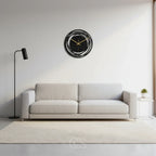 Wall Clock Silent Quartz 11.8 Inch Matte Black
