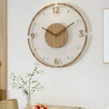 Wall Clock Silent Quartz 30 cm Acrylic & Wood