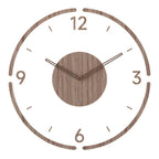 Wall Clock Silent Quartz 30 cm Acrylic & Wood