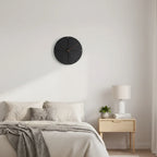 Wall Clock Silent Quartz Bamboo Frame & Walnut Hands
