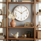 Wall Clock Silent Quartz Easy Read Numerals