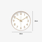 Wall Clock Silent Quartz Easy Read Numerals