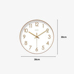 Wall Clock Silent Quartz Easy Read Numerals