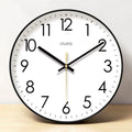 Wall Clock Silent Quartz Glass Face Battery Operated