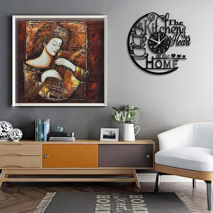 Wall Clock Silent Quartz Large Easy-Read Numbers