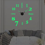 Wall Clock Silent Quartz Large Numerals Multiple Sizes