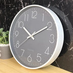 Wall Clock Silent Quartz Minimalist 30cm