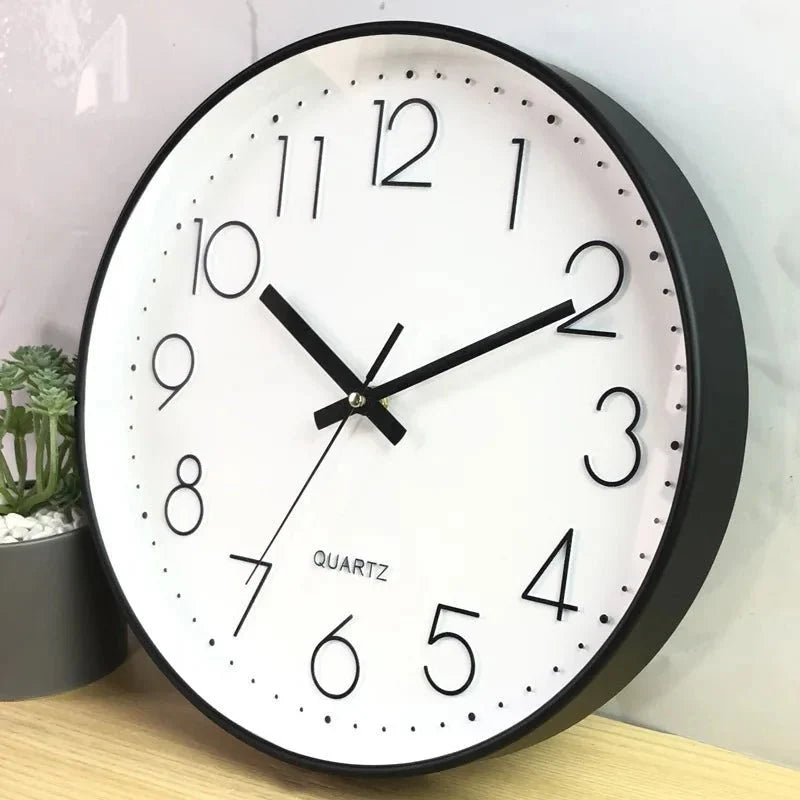 Wall Clock Silent Quartz Minimalist 30cm