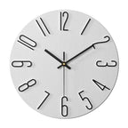 Wall Clock Silent Quartz Movement 30cm Minimalist
