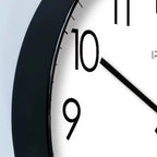Wall Clock Silent Quartz Movement Glass Face Clear Numerals