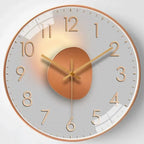 Wall Clock Silent Quartz Movement Minimalist Dial 11.8-Inch Diameter