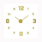 Wall Clock Silent Quartz Movement Minimalist Dial 11.8-Inch Diameter