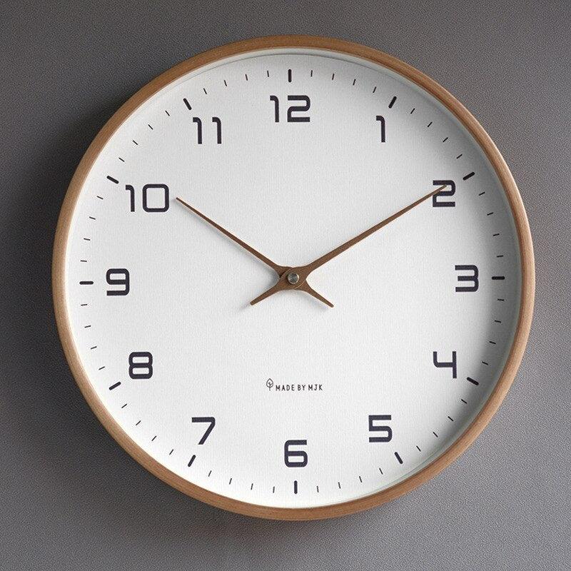Wall Clock Silent Quartz Movement Minimalist Two Sizes