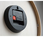 Wall Clock Silent Quartz Movement Minimalist Two Sizes