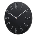 Wall Clock Silent Quartz Movement Raised Metal Numbers