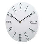 Wall Clock Silent Quartz Movement Raised Metal Numbers