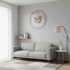 Wall Clock Silent Quartz Movement Wood & Acrylic 30cm