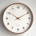Wall Clock Silent Quartz Natural Wood Finish