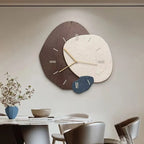 Wall Clock Silent Quartz Soft LED Natural Wood