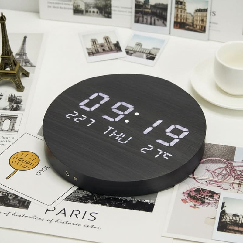 Wall Clock Slim High-Contrast Digital