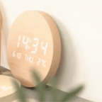 Wall Clock Slim High-Contrast Digital