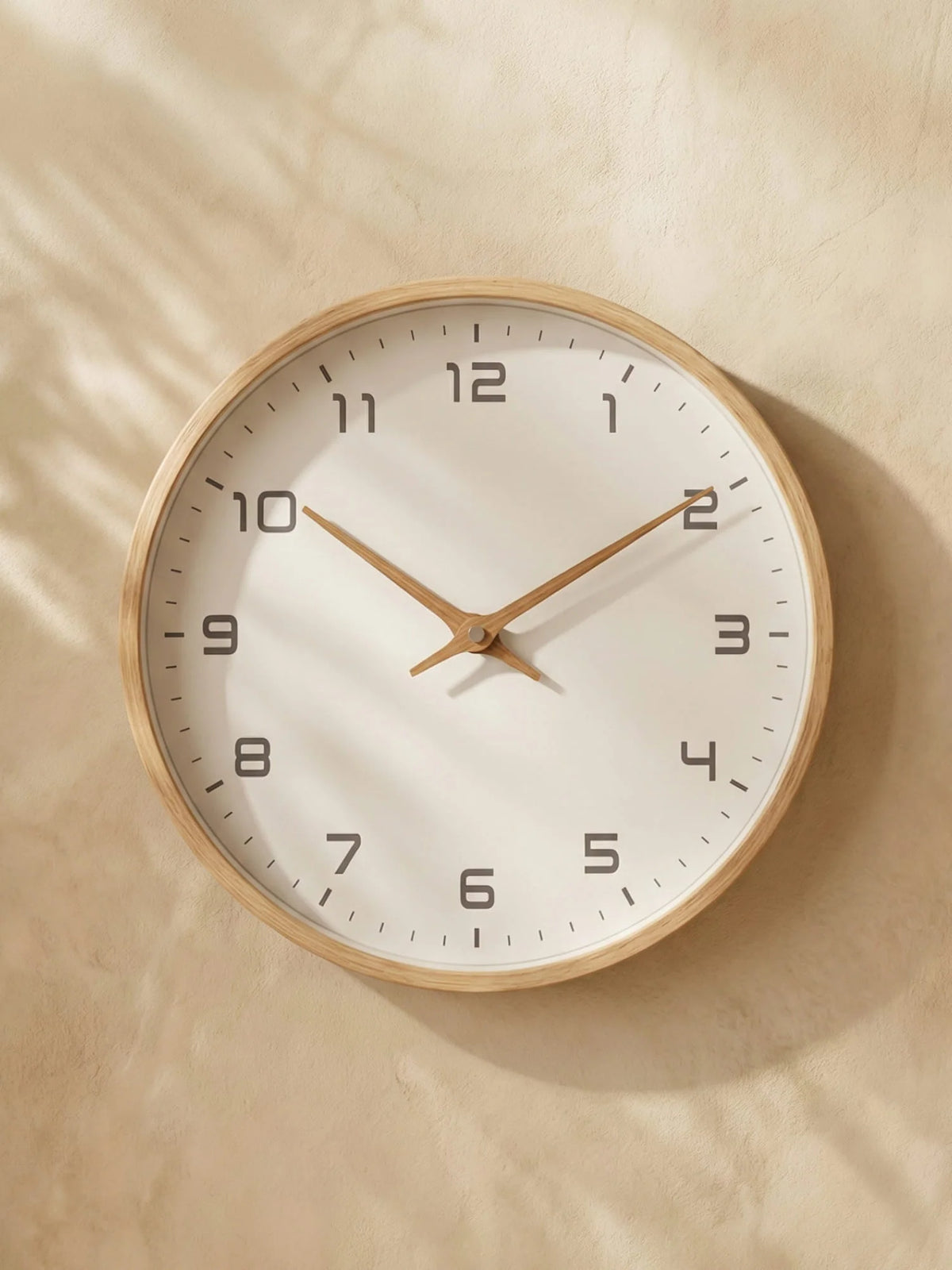 Wall Clock Solid Wood Silent Movement