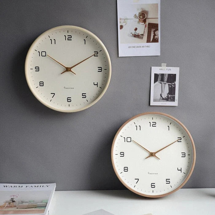 Wall Clock Solid Wood Silent Movement
