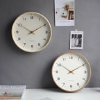 Wall Clock Solid Wood & Silent Movement