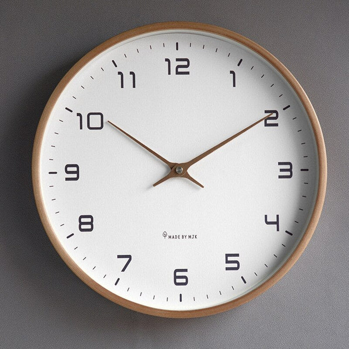 Wall Clock Solid Wood Silent Movement