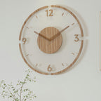Wall Clock Solid Wood Silent Quartz