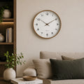 Wall Clock Solid Wood Silent Sweep