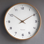 Wall Clock Solid Wood Silent Sweep