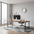 Wall Clock Solid Wood Silent Sweep Glass Lens