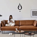 Wall Clock Water Droplet Silent Quartz